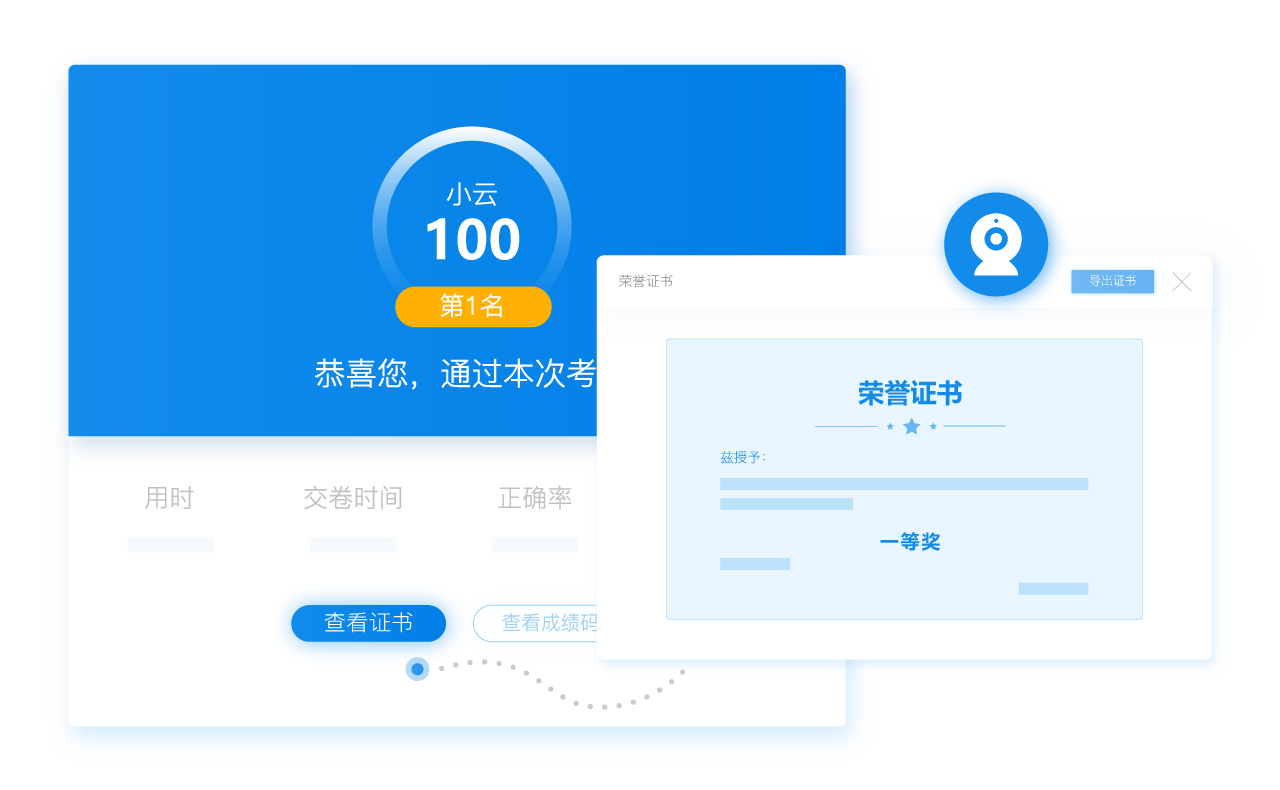 颁发证书